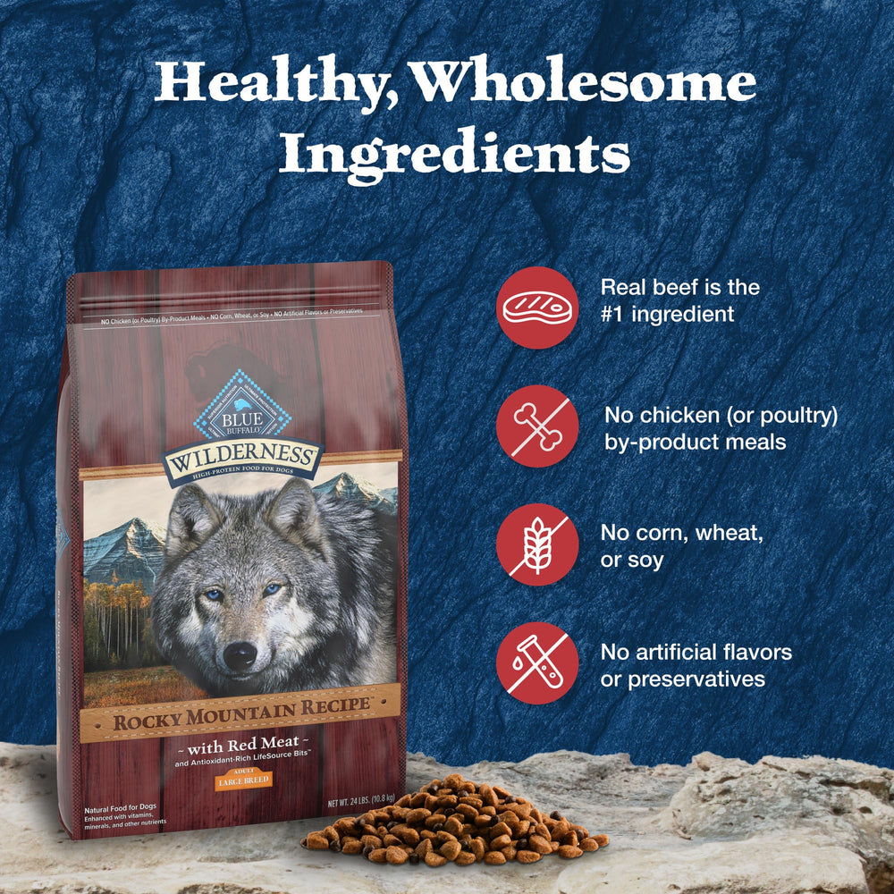 Blue Buffalo Wilderness is free from chicken by-product meals and common fillers