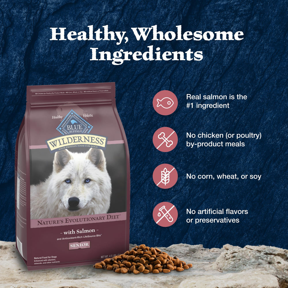 Blue Buffalo Wilderness Real Fruits and Vegetables illustrate natural ingredients