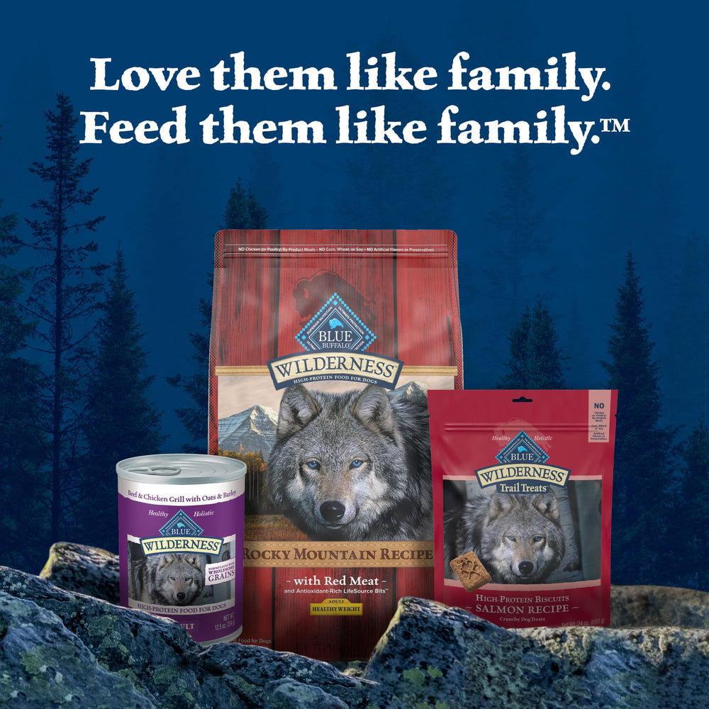 Blue Buffalo Wilderness real meat first ingredient highlighted in marketing image