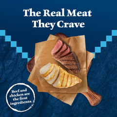 Blue Buffalo Wilderness real-meat-first ingredient; premium protein for daily activity.