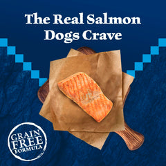 Blue Buffalo Wilderness real salmon ingredients emphasize natural protein.