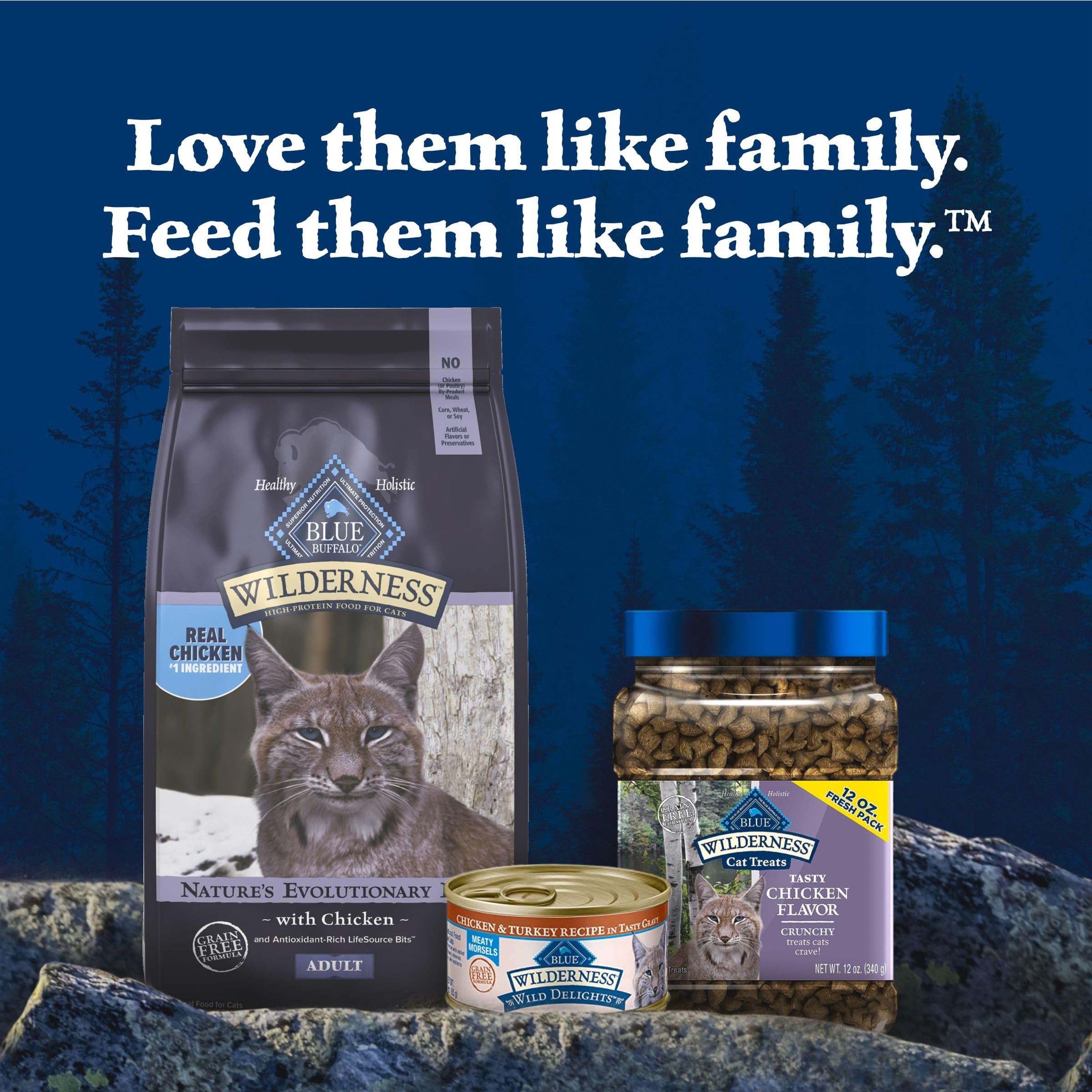 Blue Buffalo Wilderness rich chicken flavor close-up for feeding confidence