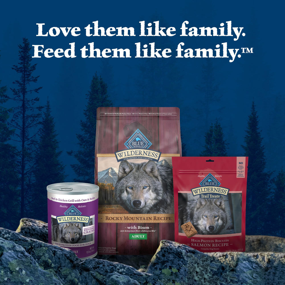 Blue Buffalo Wilderness USA-made packaging cue celebrating American manufacturing.