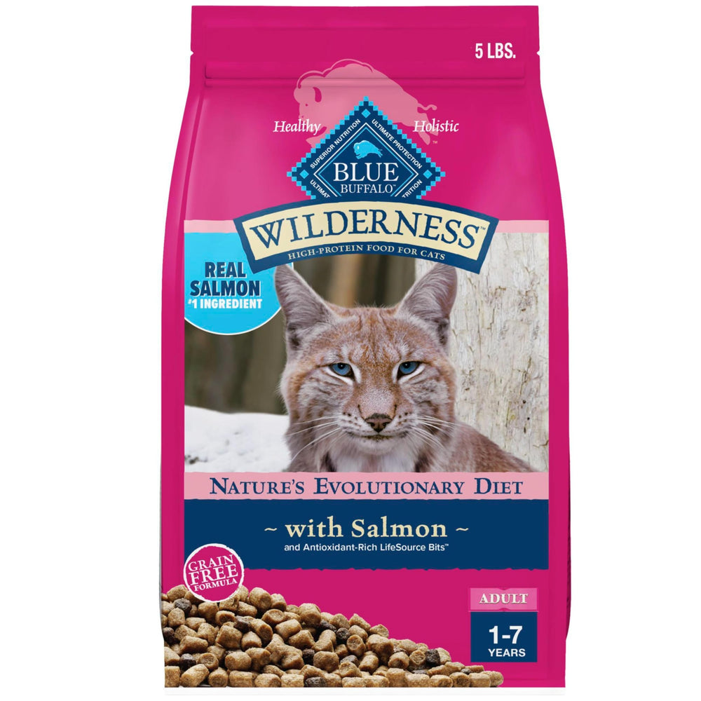 Blue Buffalo Wilderness salmon-first ingredient highlights real salmon for muscle support