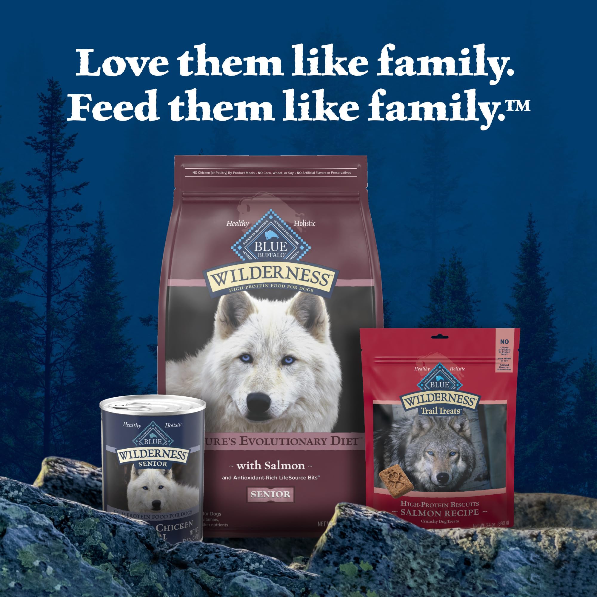 Blue Buffalo Wilderness Salmon Recipe Dry Food emphasizes real salmon flavor