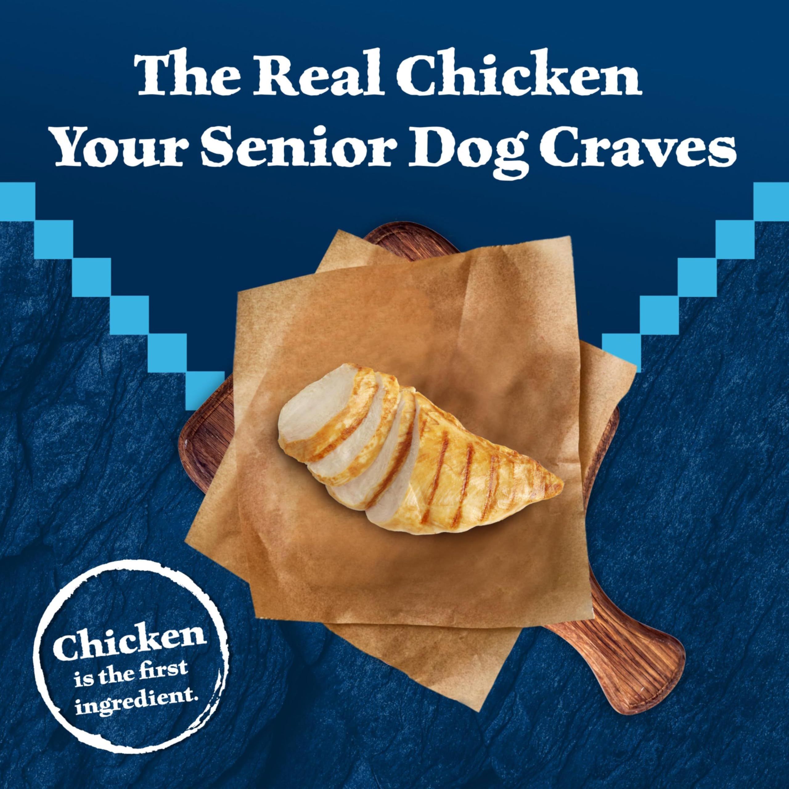 Blue Buffalo Wilderness Senior ingredients feature fruits and vegetables for essential vitamins and antioxidants.