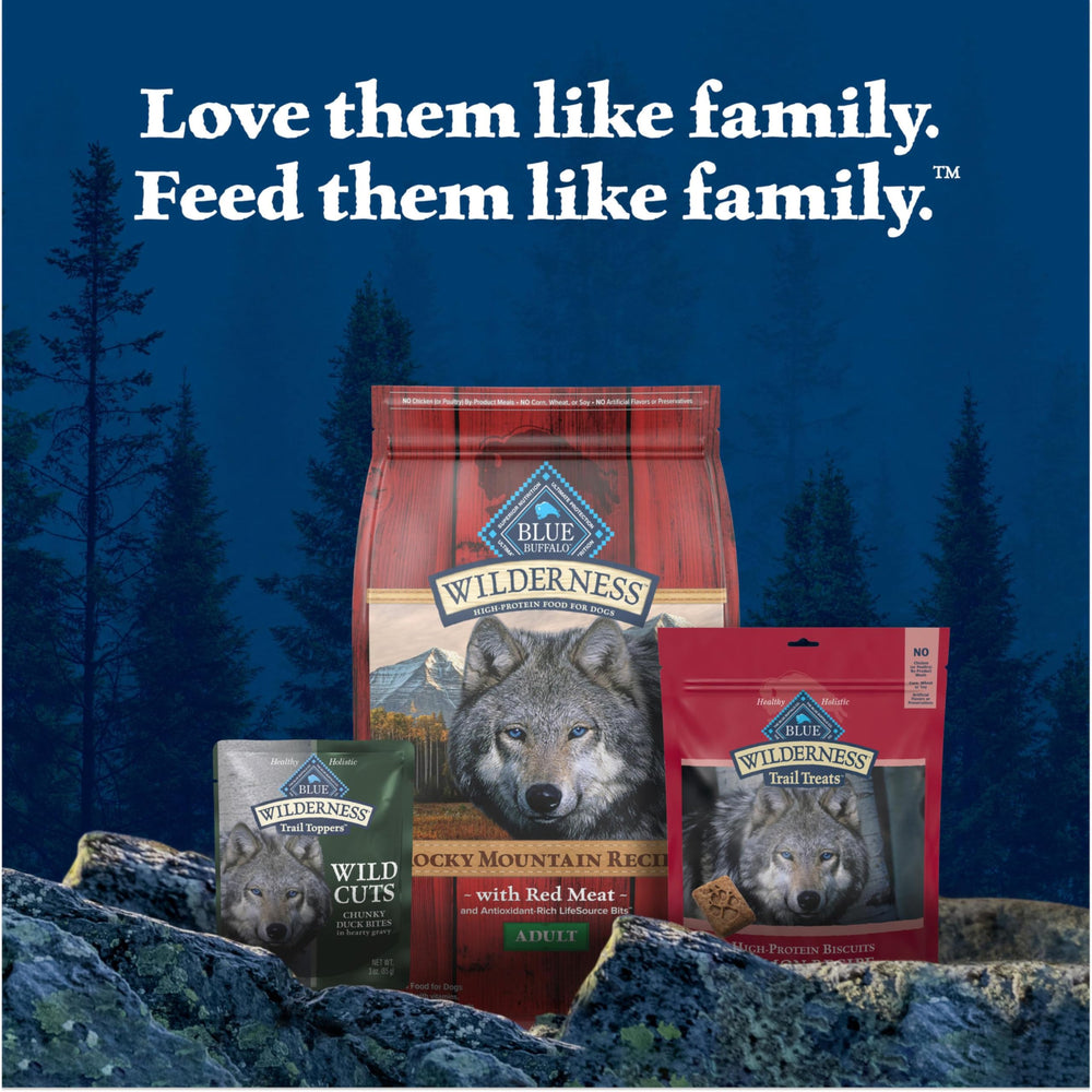Blue Buffalo Wilderness Trail Toppers 3oz pouch portable feeding option