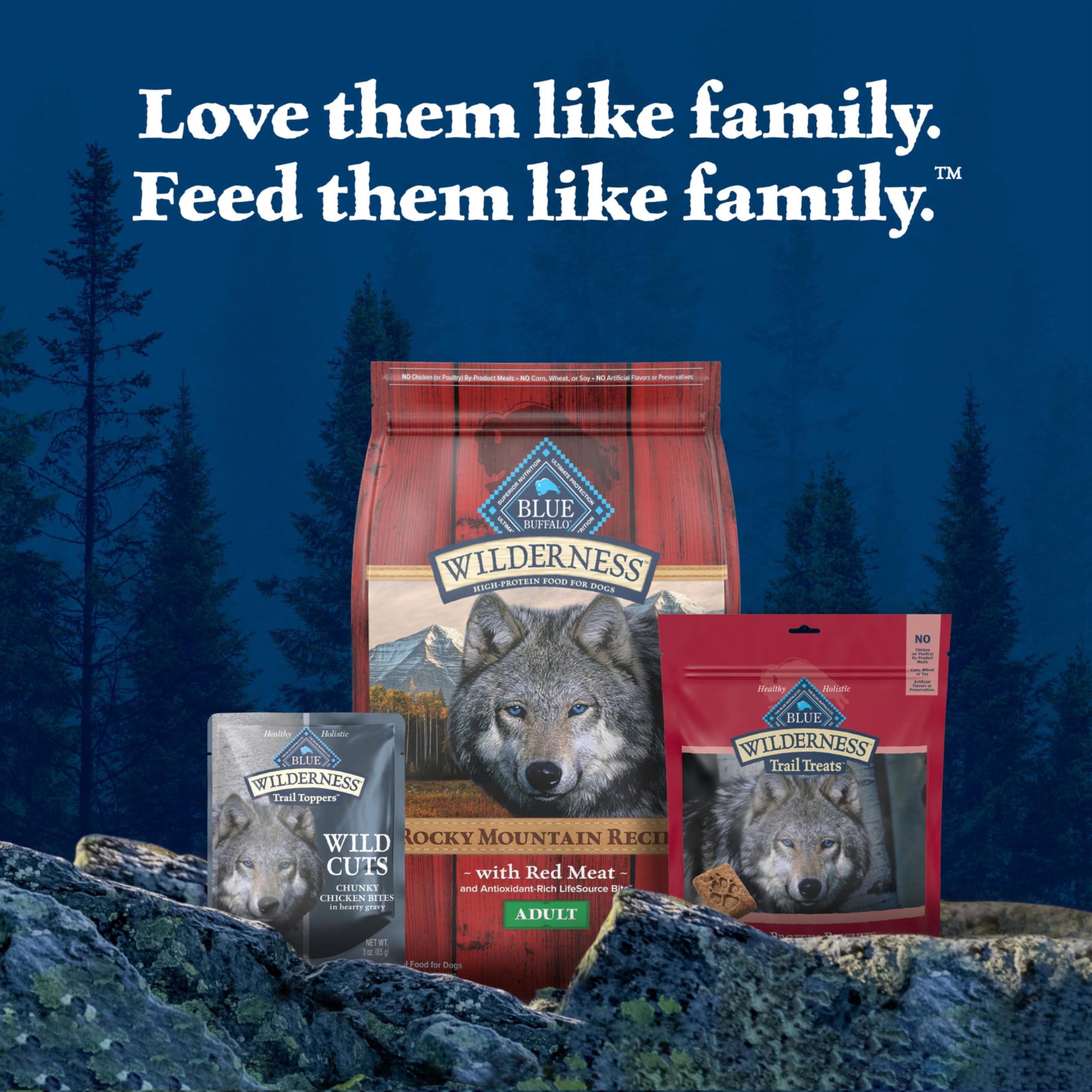 Blue Buffalo Wilderness Trail Toppers Wild Cuts Chicken Bites as a tasty treat