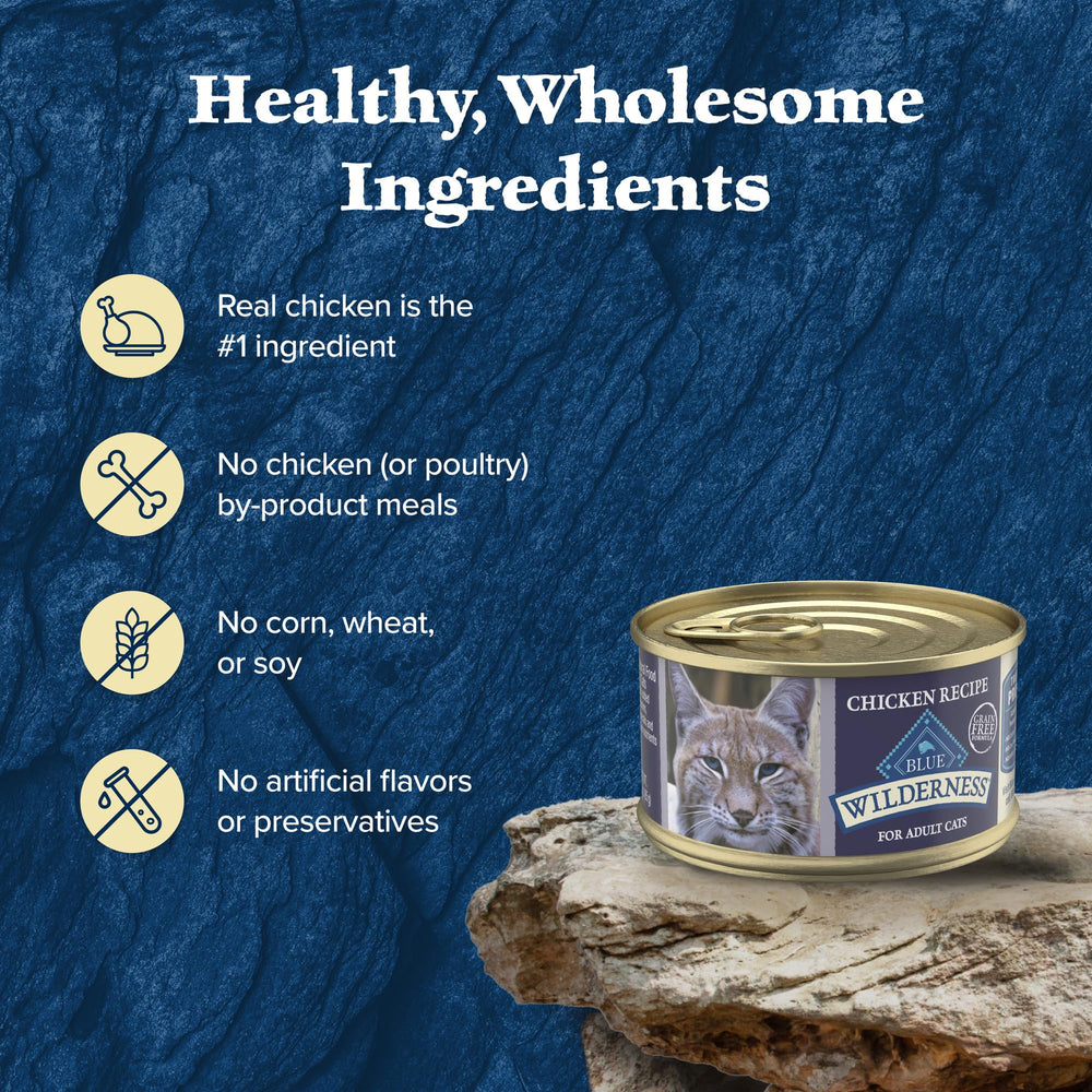 Blue Buffalo Wilderness vitamin and mineral boost graphic for balanced nutrition