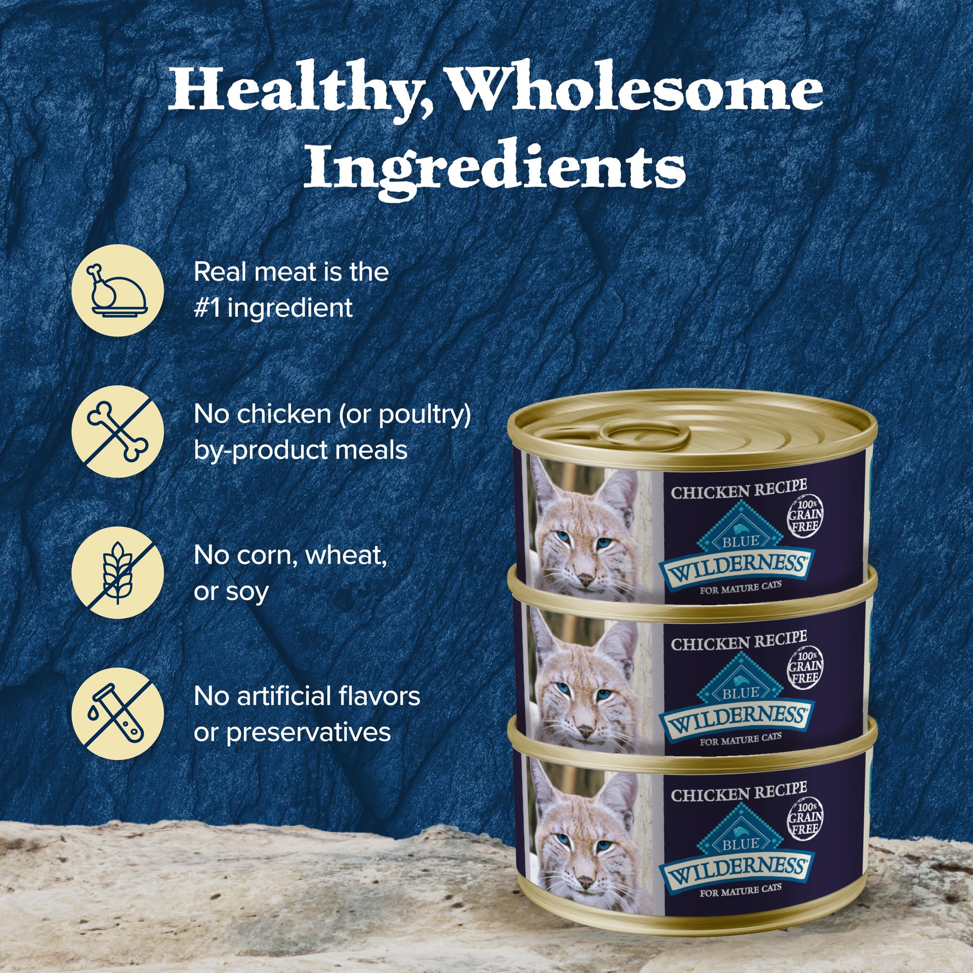 Blue Buffalo Wilderness pâté with high moisture content for daily hydration