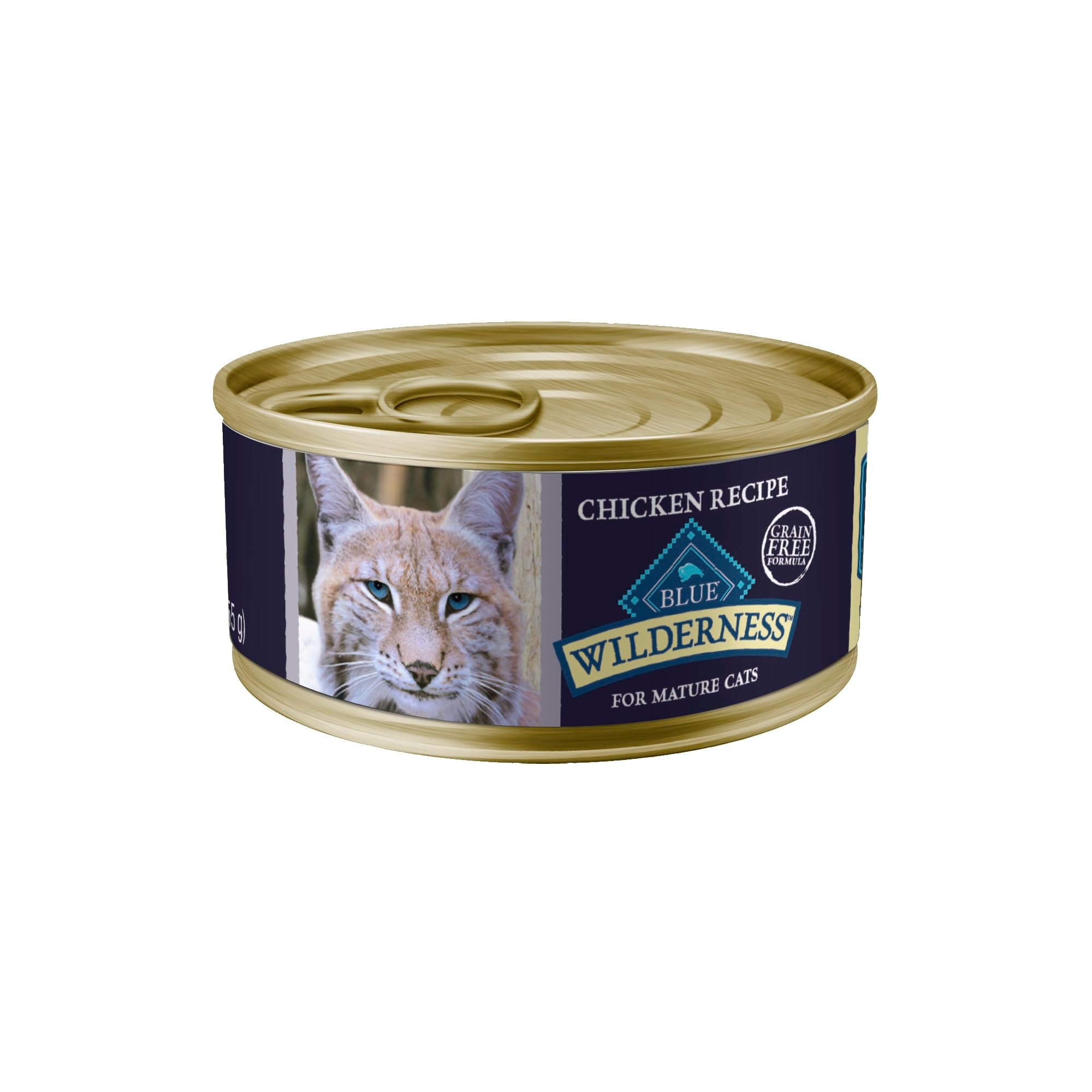 Blue Buffalo Wilderness packaging shows real chicken first for protein-packed meals.