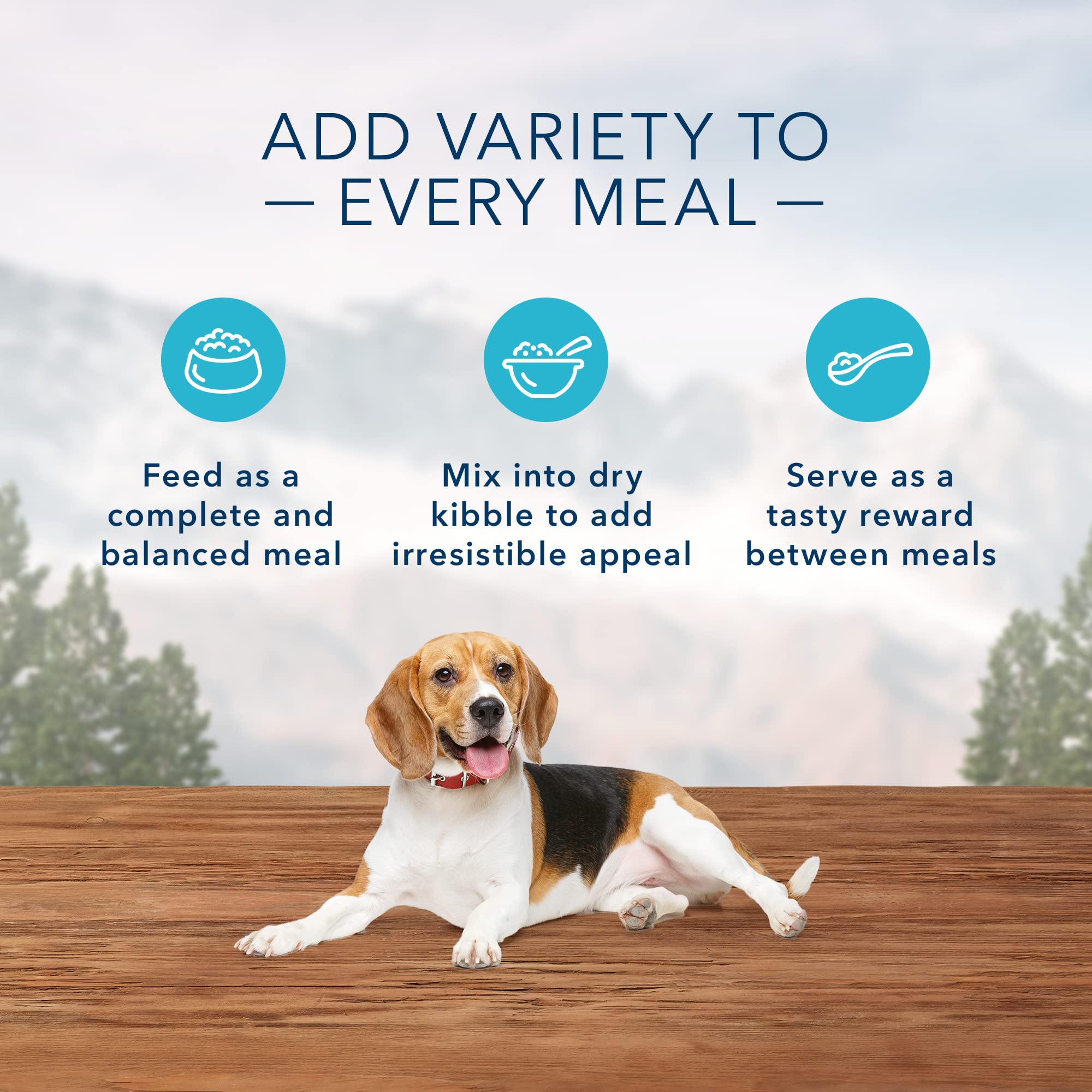 Blue Buffalo Wilderness ingredients close-up, natural turkey and chicken for lean muscle support