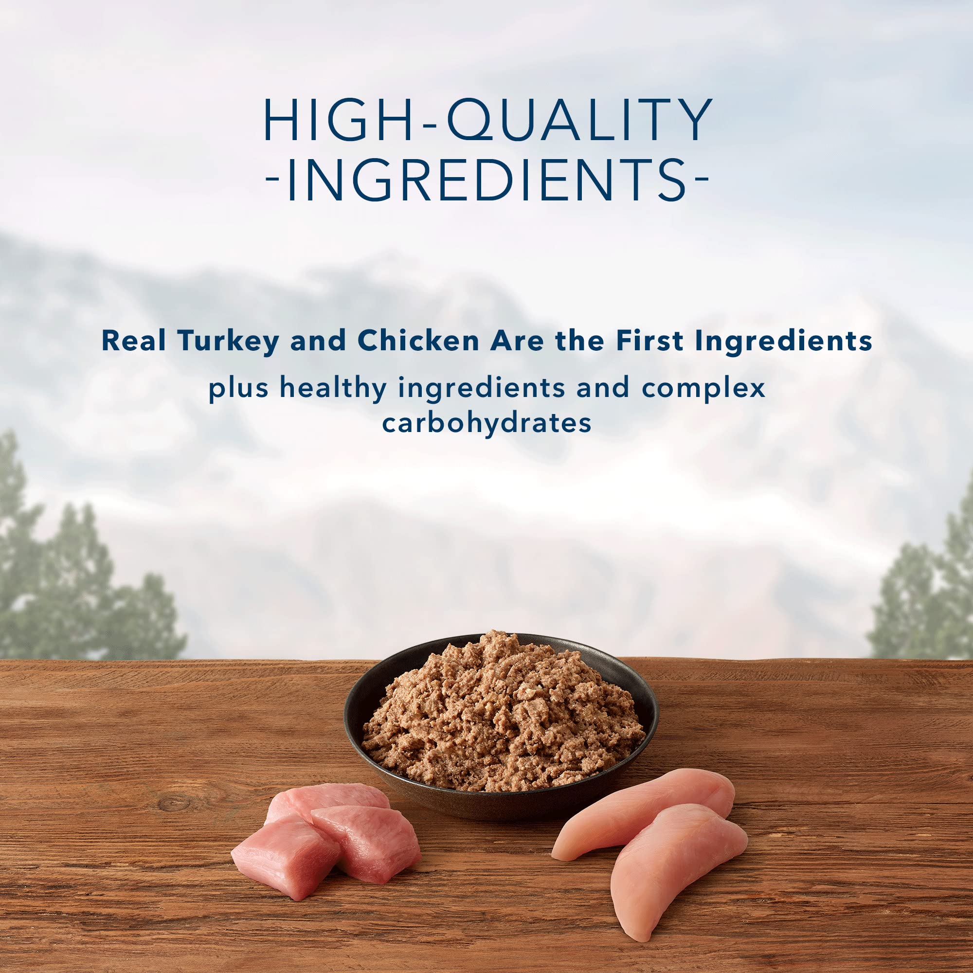 Blue Buffalo Wilderness no-by-product-meals label, premium ingredients for canine wellness