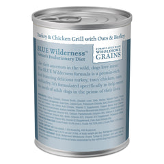 Blue Buffalo Wilderness can highlights wholesome-grains for steady energy.