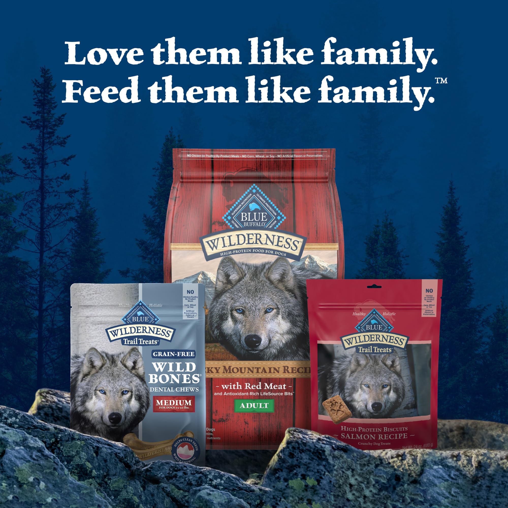 Grain-free dental chew designed for medium chewers.