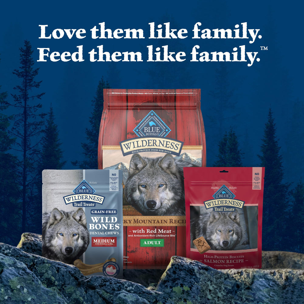Grain-free dental chew designed for medium chewers.