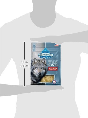 Blue Buffalo Wilderness Wild Bones ingredients panel close-up shows no artificial flavors.