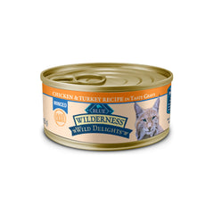 Blue Buffalo Wilderness Wild Delights minced texture in gravy for hydration