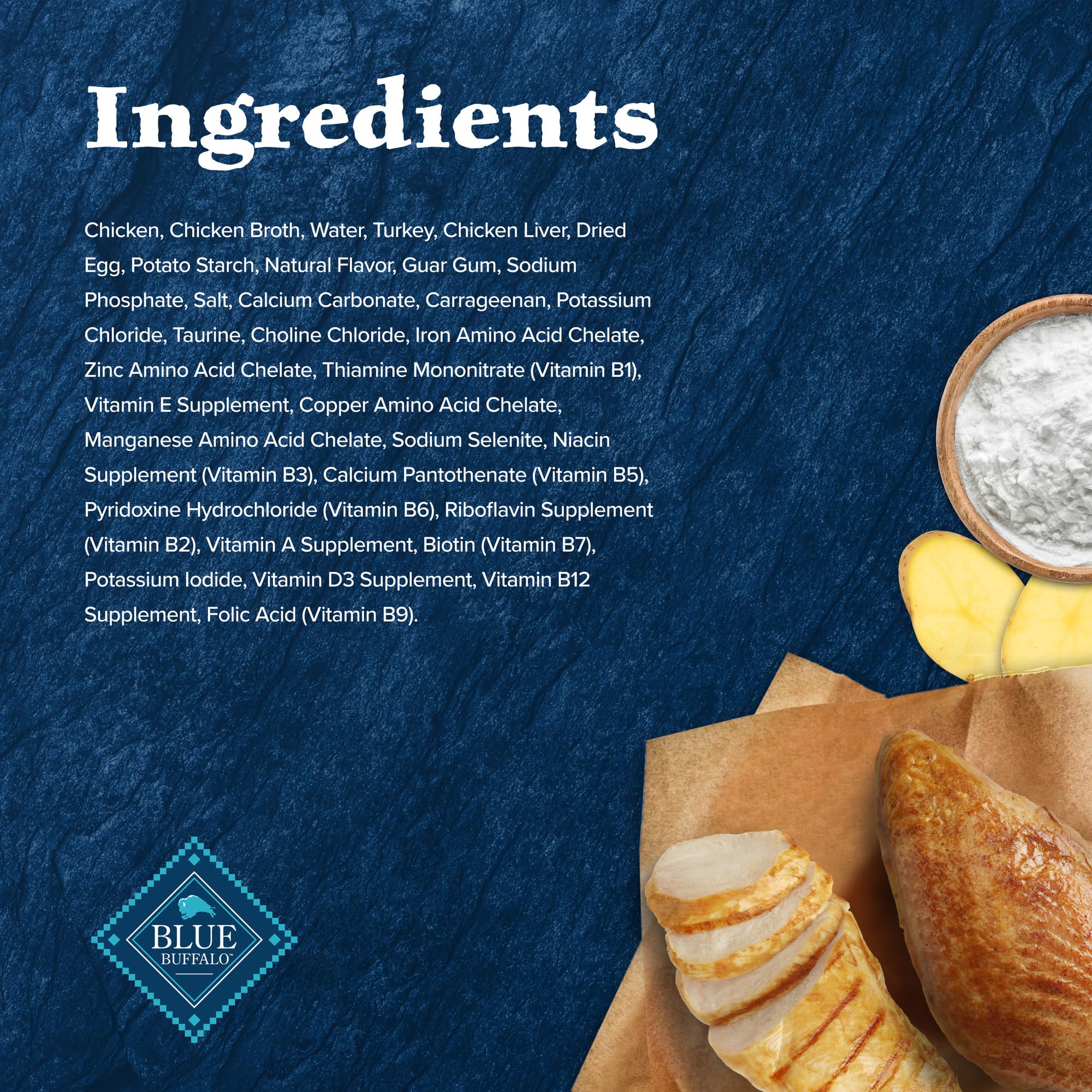 Blue Buffalo Wilderness Wild Delights no poultry by-product meals claim