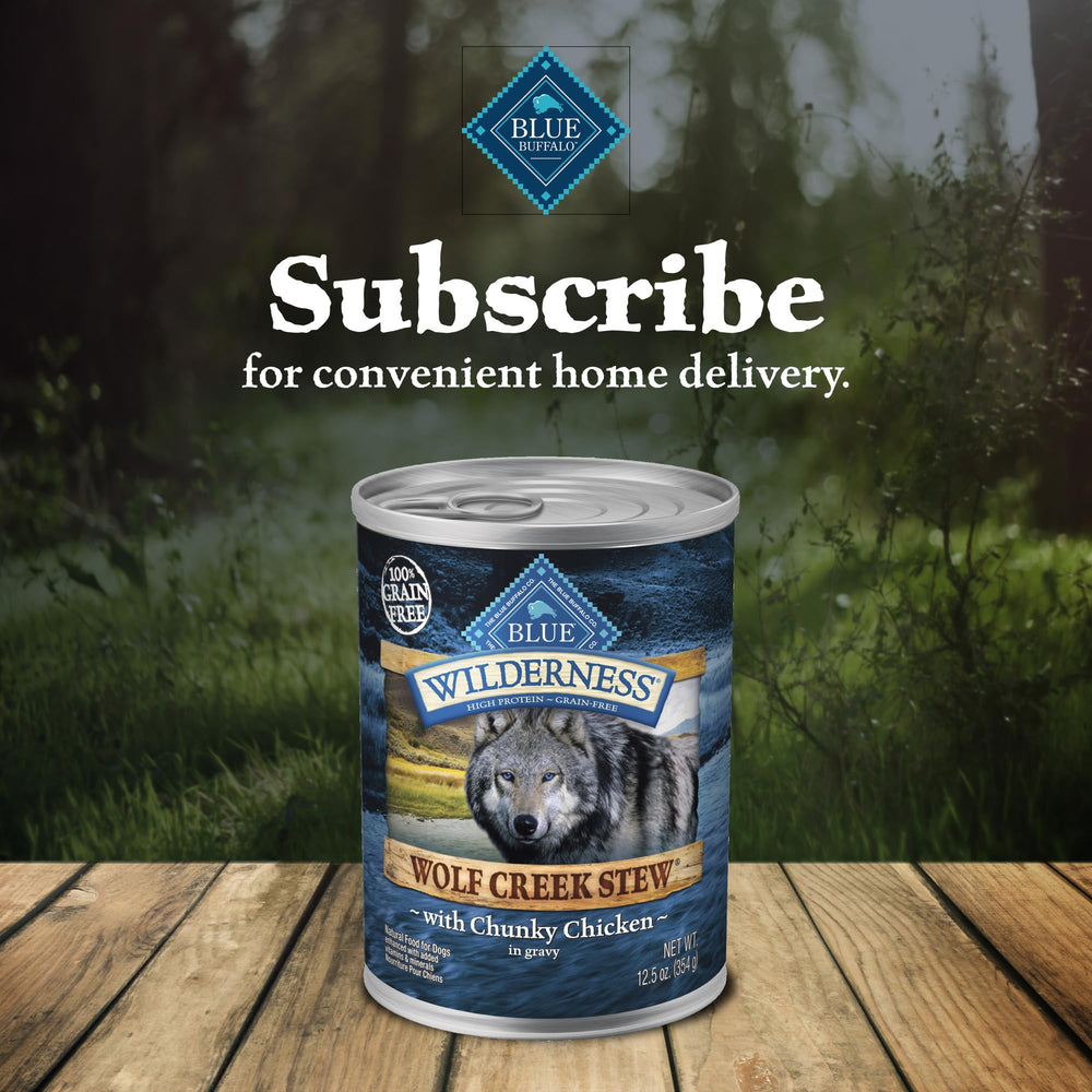 Blue Buffalo Wilderness Wolf Creek Stew easy serving portions for regular meals