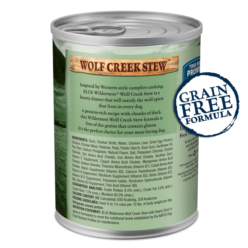 Wilderness Wolf Creek Stew gravy and duck chunks in a bowl