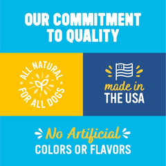 Blue Dog Bakery no artificial ingredients biscuits with natural whole wheat eggs.