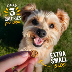 Blue Dog Bakery Perfect Trainers chicken and cheese in eight-pouch format for training sessions.