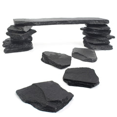 BLUE HANDCART natural slate 8-inch piece for aquariums adds realism