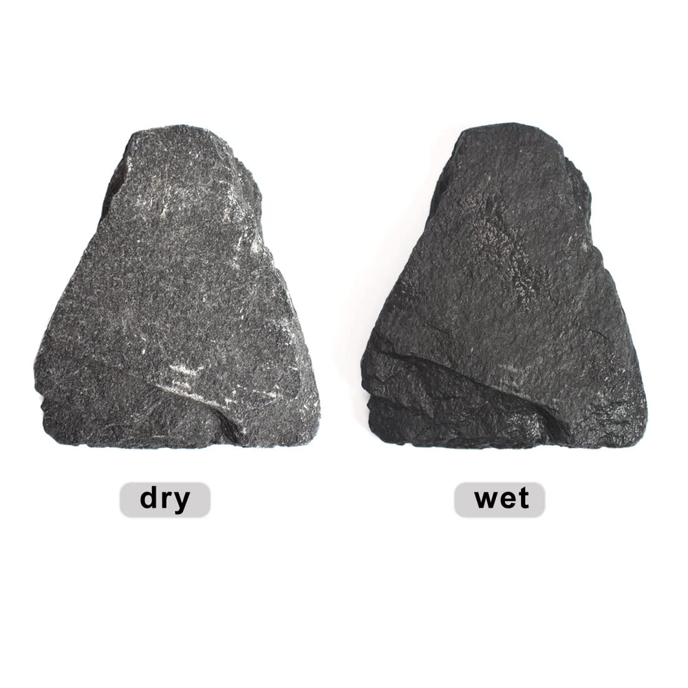 BLUE HANDCART slate rocks for aquarium decor, creating natural-looking habitats