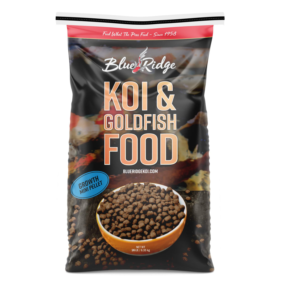 Blue Ridge Koi Food 25lb bag for reliable pond feeding benefits