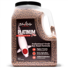 Blue Ridge Koi Food floating pellets demonstrate easy feeding and quick digestion for koi.