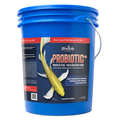 Blue Ridge Probiotic Plus koi food bag front highlighting probiotic formula for digestion