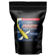 Blue Ridge Probiotic Plus koi food bag highlighting probiotic formula for koi health