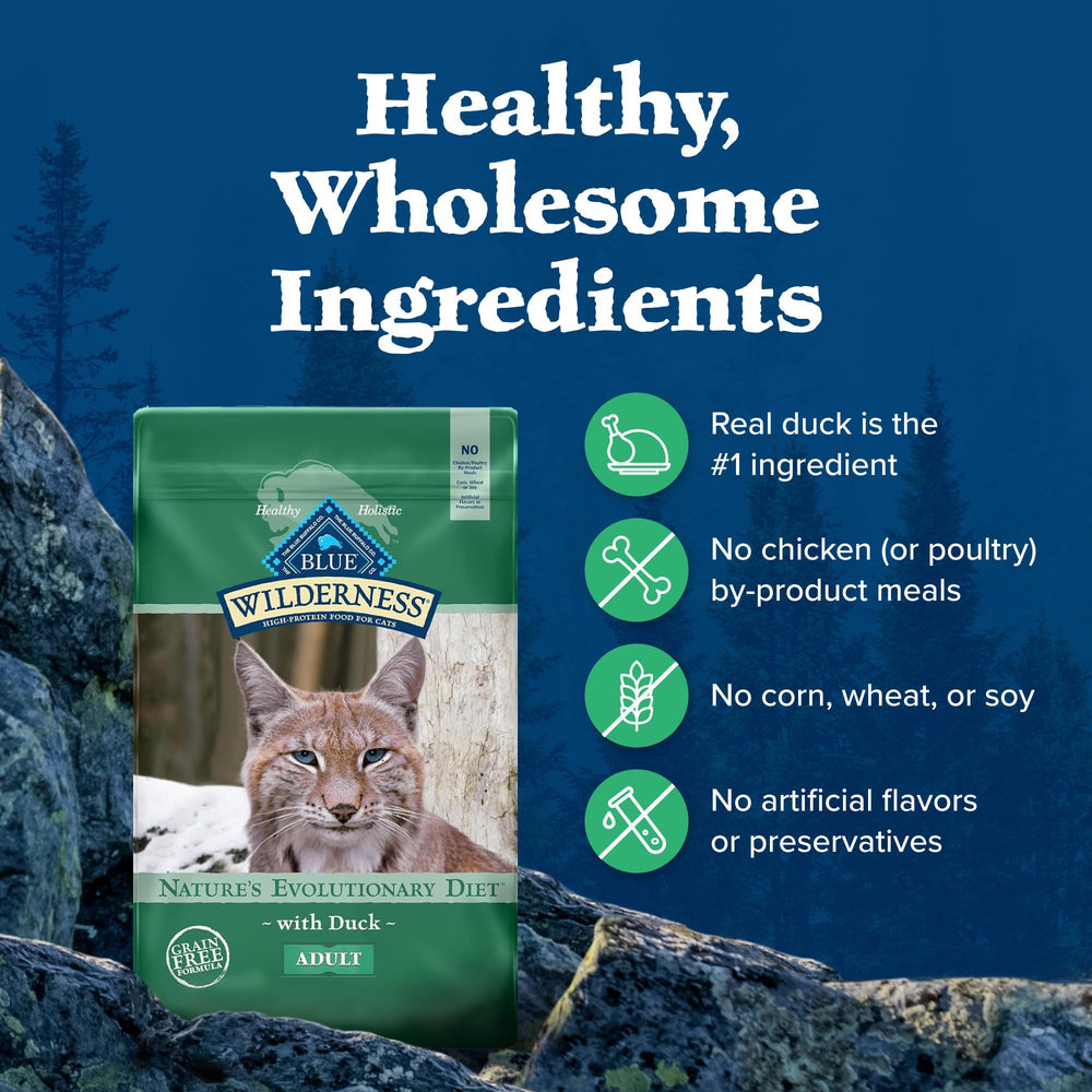 Blue Wilderness Duck Recipe LifeSource Bits image highlights antioxidant-rich support.