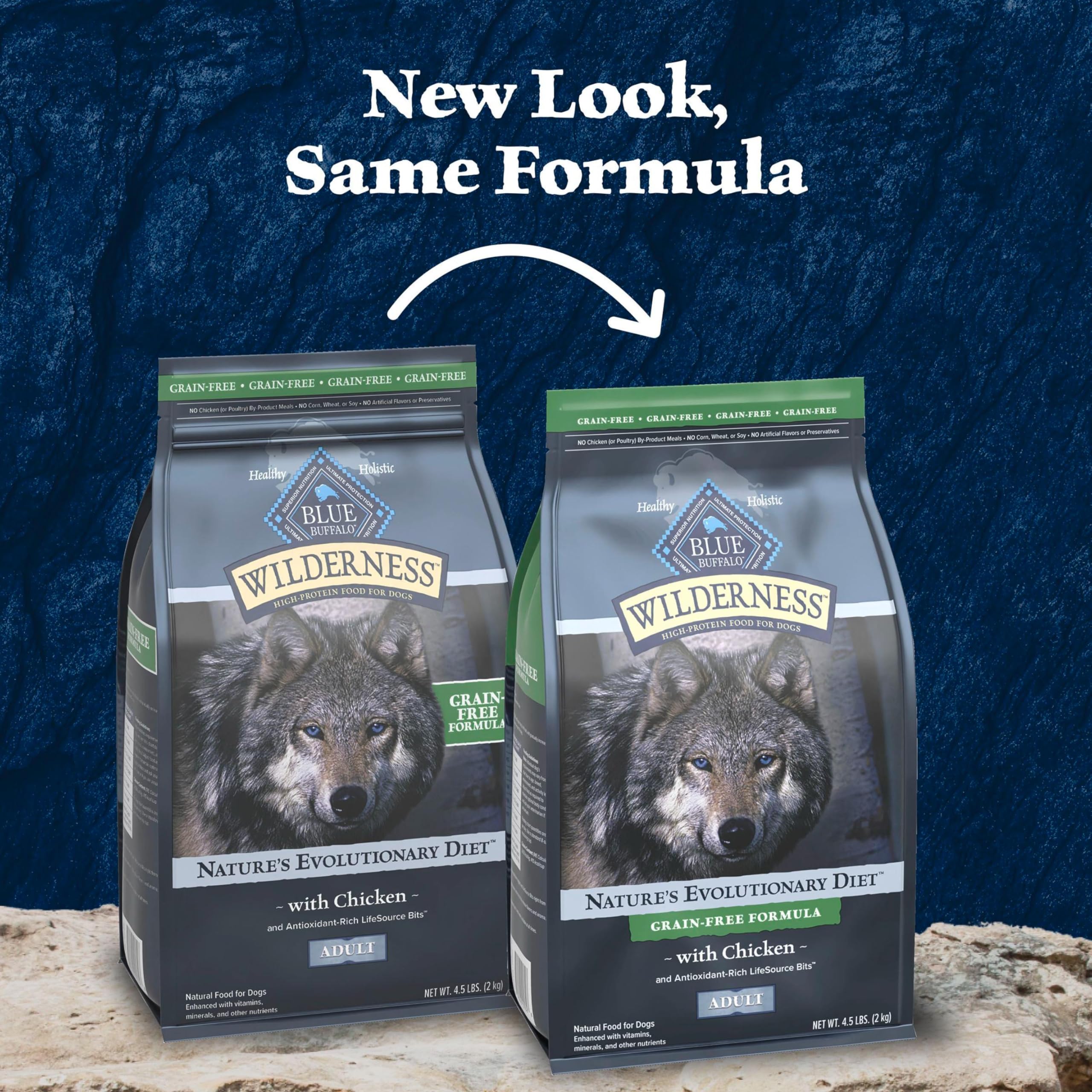 Blue Wilderness natural ingredients provide wholesome meals with no artificial flavors.
