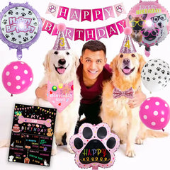 Bluegogo dog party banner pawty decor adds festive charm to the celebration
