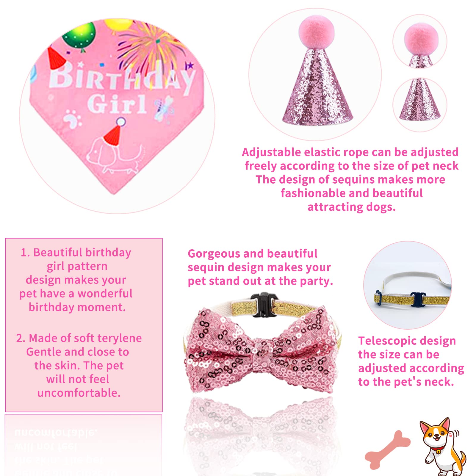 Bluegogo pink bowtie brightens outfits and party vibes
