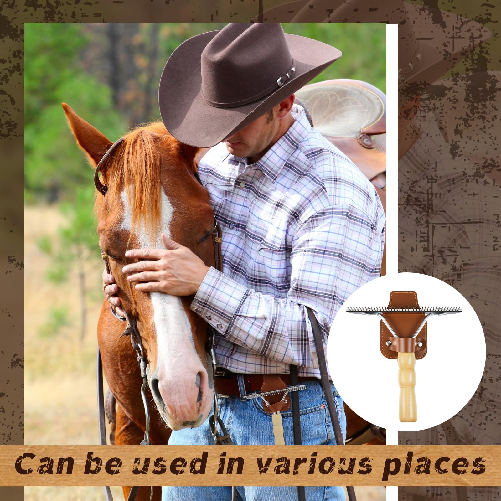 Blulu polished metal teeth ensure gentle contact with animals.