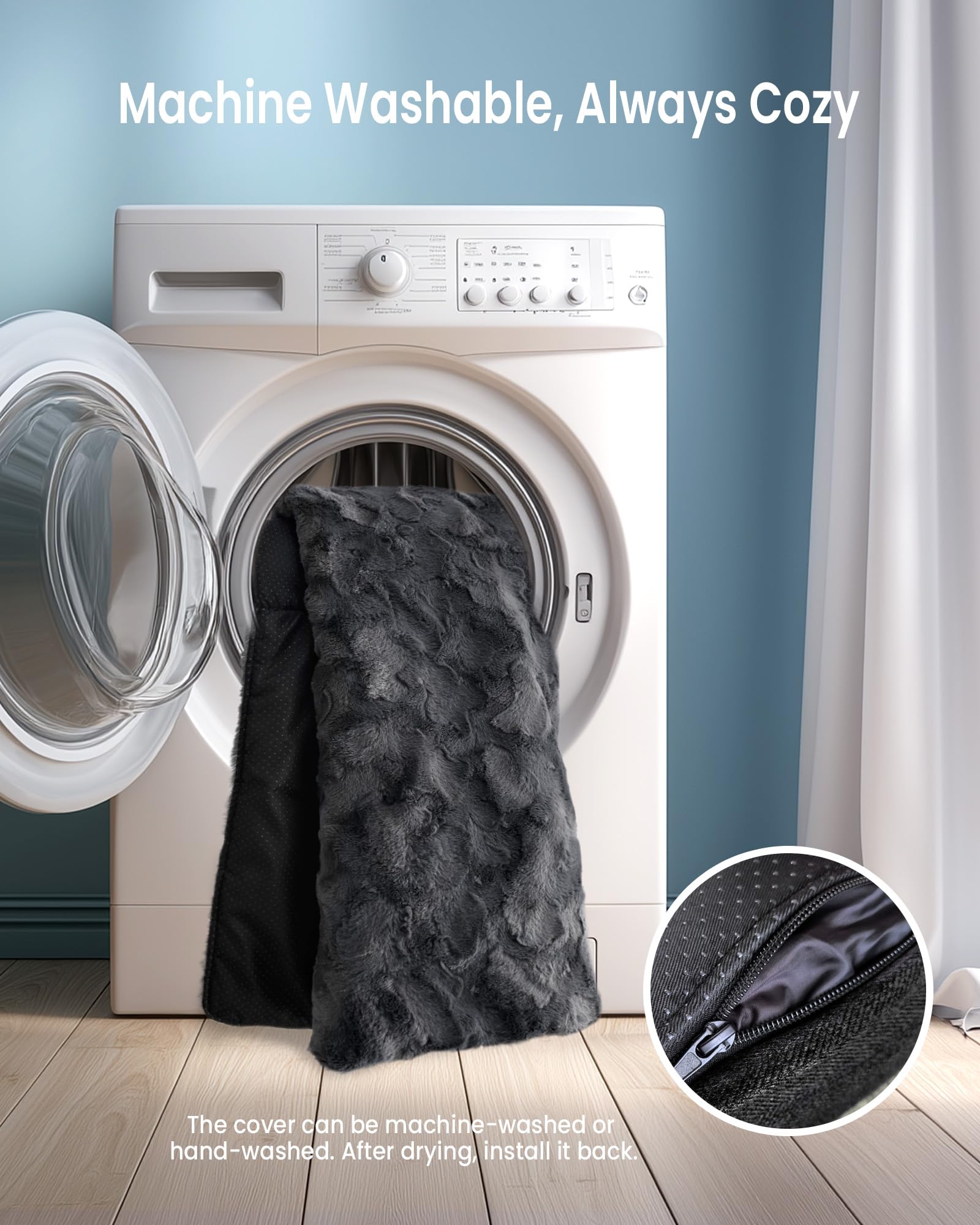 blunique detailed faux fur texture enhances cozy lounging on the sofa