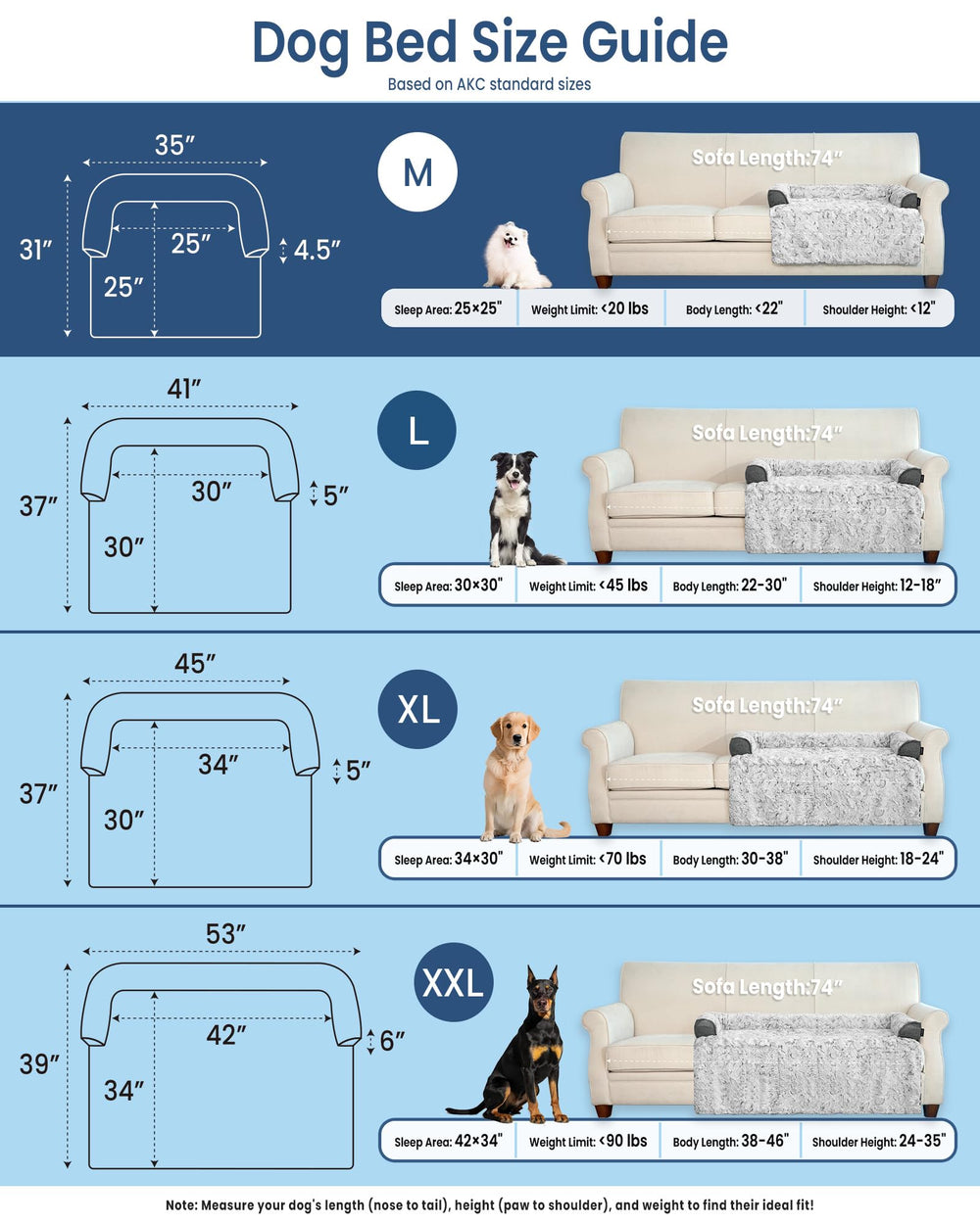 blunique memory foam dog bed provides supportive cushioning.