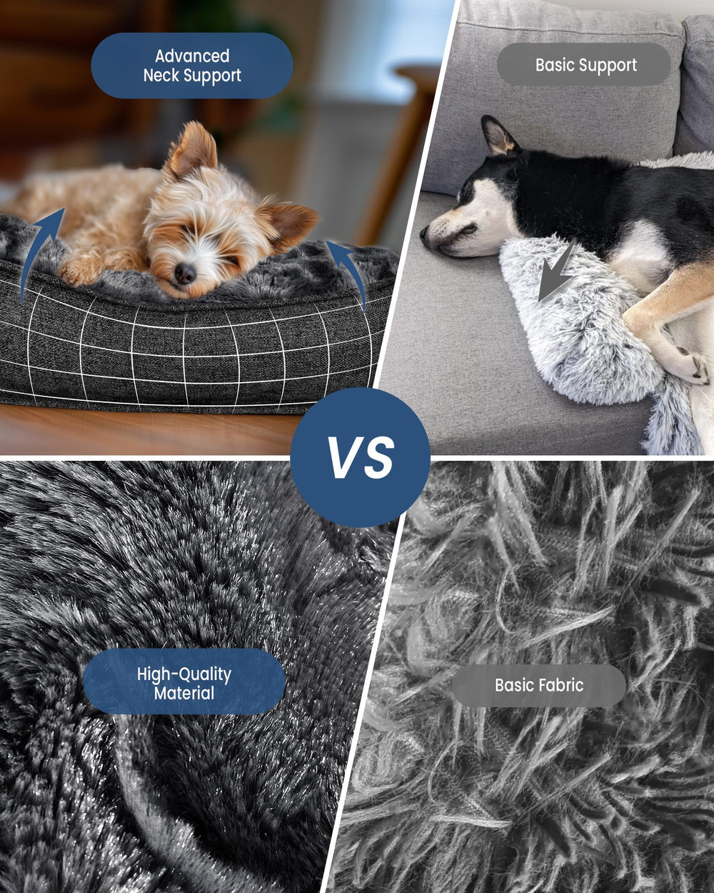 blunique portable dog bed with handle ideal for travel and camping
