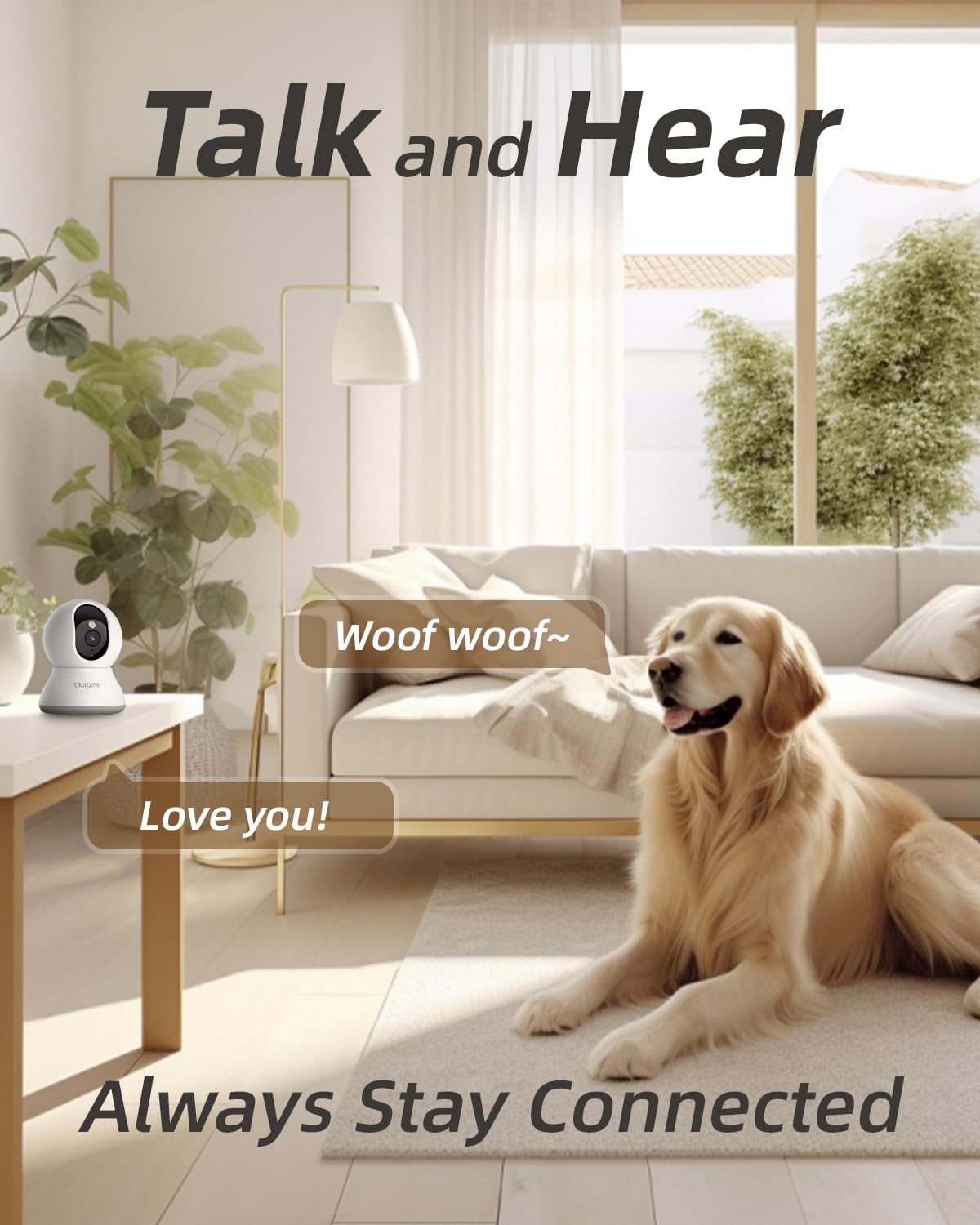 Blurams Pet Camera 2K cloud storage saves moments you don’t want to miss.