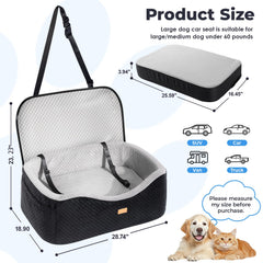 BLVRYVIO memory foam 4-inch seat provides plush comfort on road trips.