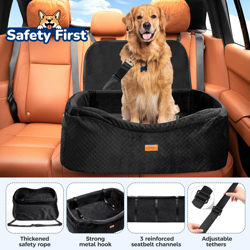 BLVRYVIO non-slip base maintains stability on any vehicle floor.