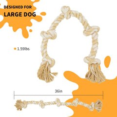 Bmag dog rope toy tug-of-war session showcases safe, engaging play