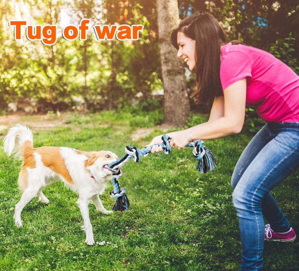 Bmag Indoor-Outdoor Rope Toy keeps dogs engaged, reducing damage to shoes and furniture.