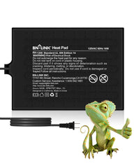 BN-LINK reptile heat pad 8x12 thermal mat for terrariums maintaining warm basking areas.