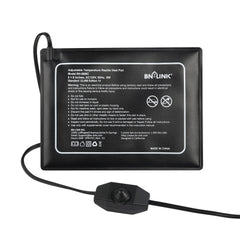 BN-LINK reptile heating pad angle view showing slim compact design for terrariums