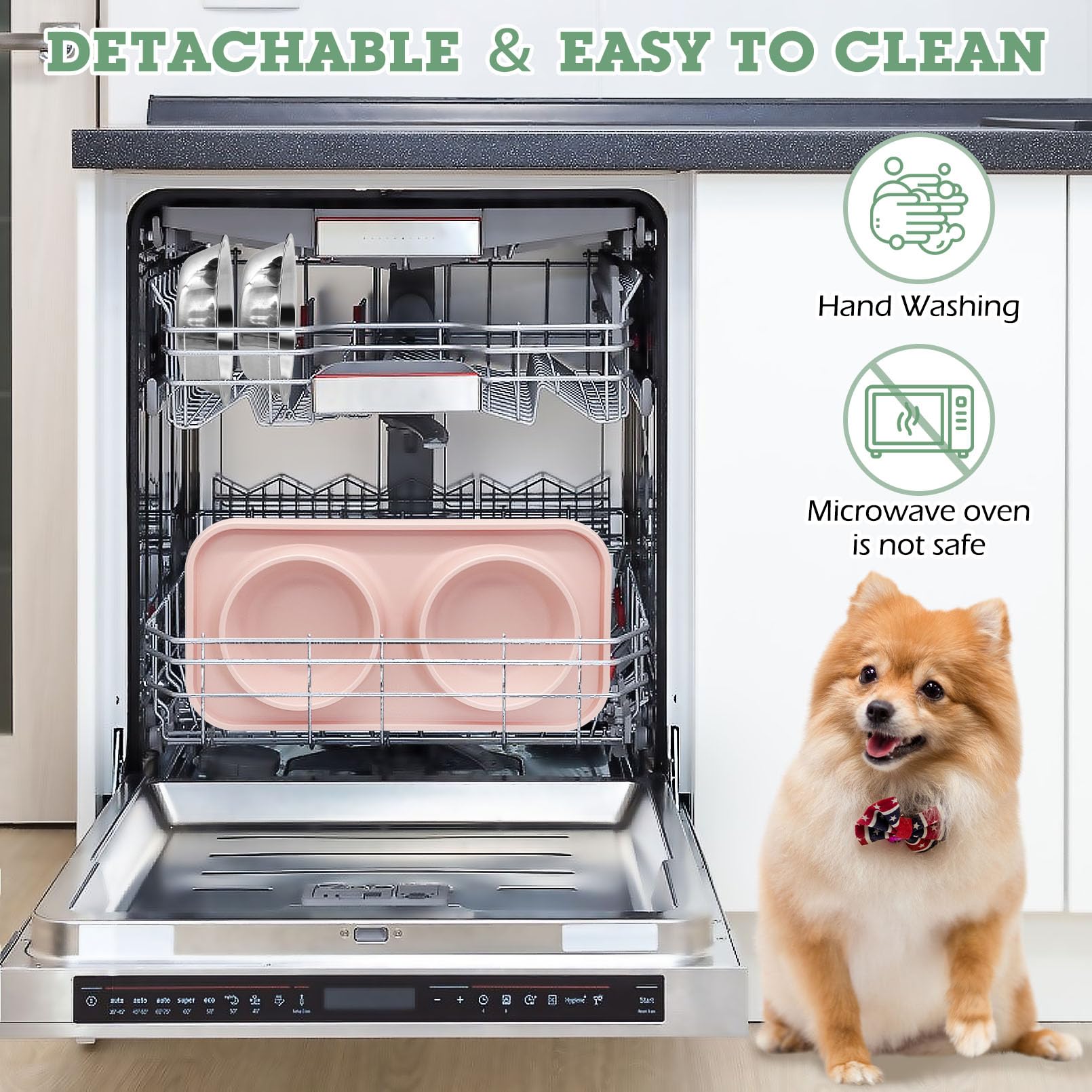 BNOSDM 14oz capacity bowls ideal for small dogs and cats.