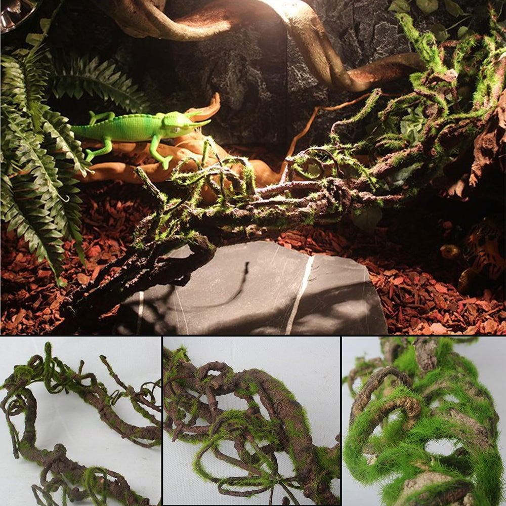 BNOSDM bendable reptile jungle vines for customizable climbing layouts